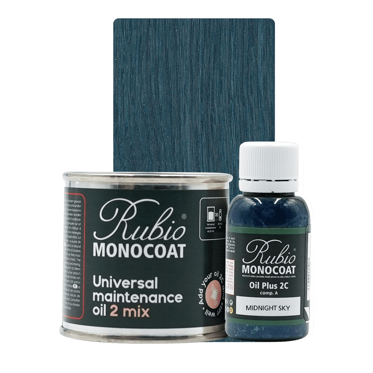 Rubio Monocoat Universal Maintenance Oil 2 Mix, sæt i farven Midnight Sky, 80 ml