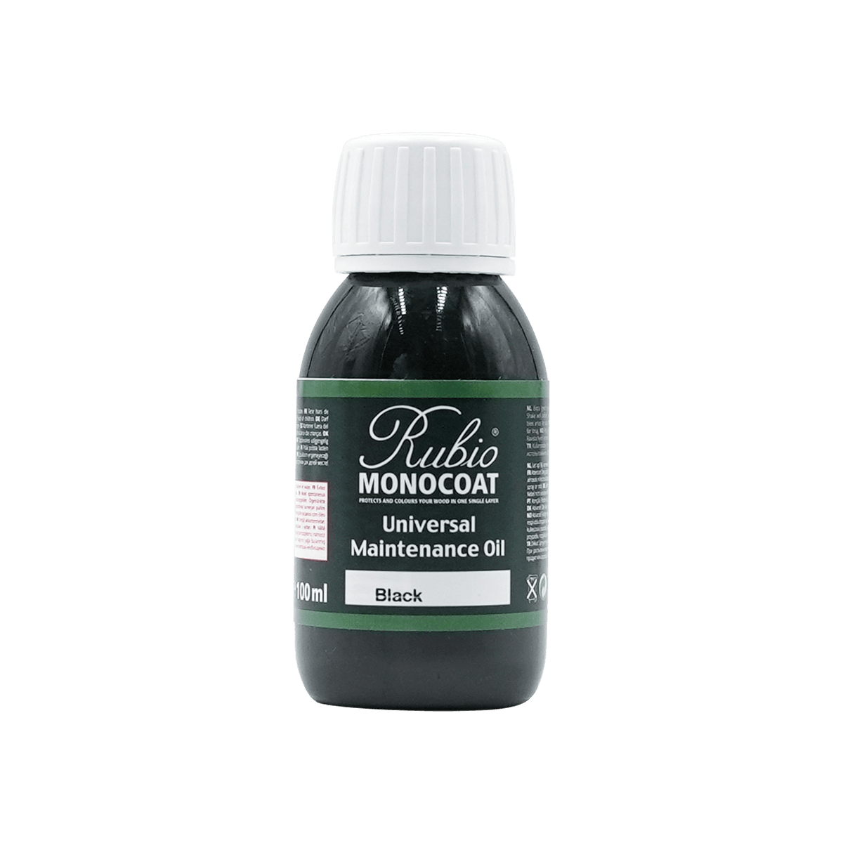Rubio Monocoat Universal Maintenance Oil i Black, 100 ml flaske