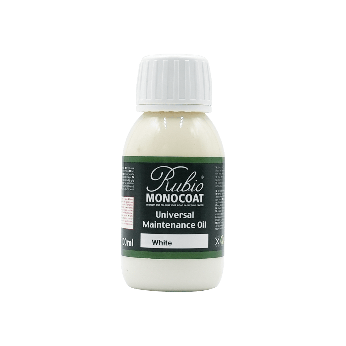 Rubio Monocoat Universal Maintenance Oil i White, 100 ml flaske