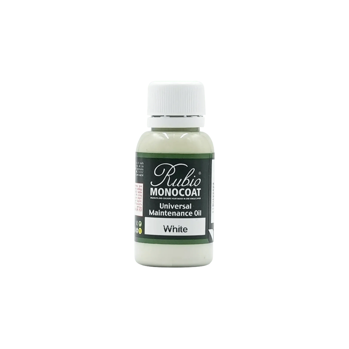 Rubio Monocoat Universal Maintenance Oil i White, lille 20 ml pakning