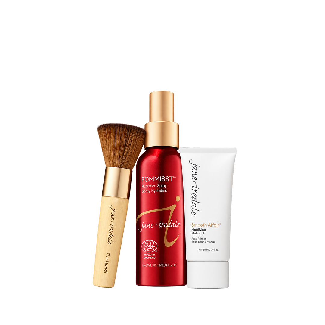 Jane Iredale Upgrade Your Base, makeupsæt med tre produkter til makeupbasen