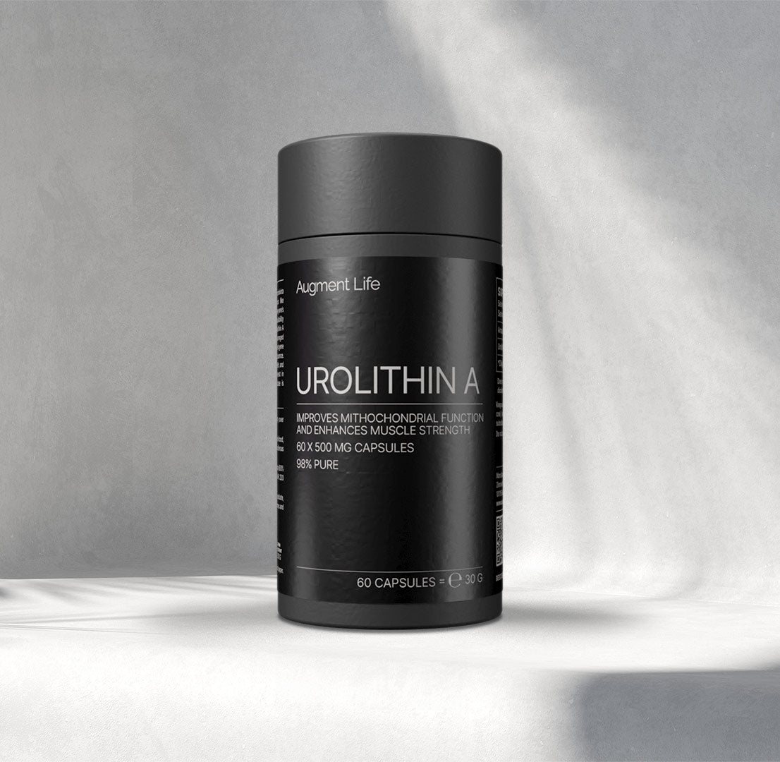 Augment Life Urolithin A 500 mg kosttilskud i pakke med 60 kapsler