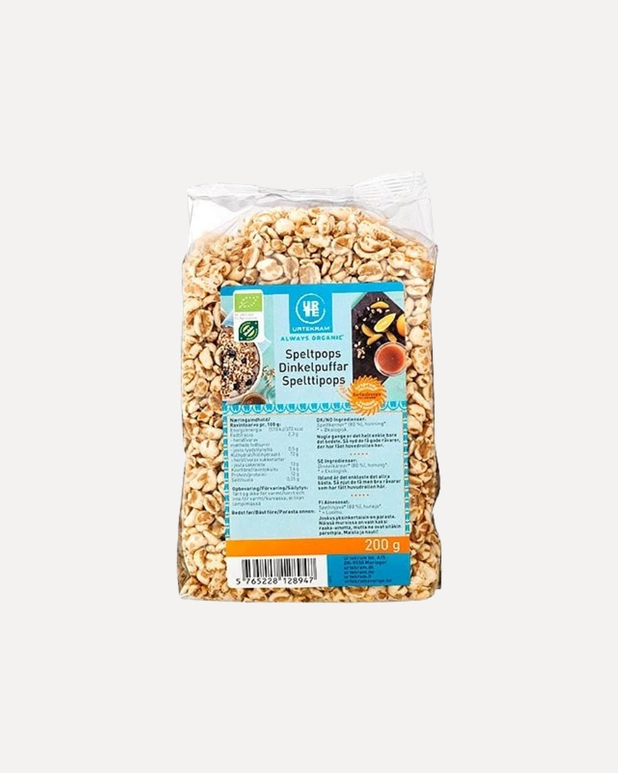 Urtekram økologiske speltpops med honning, 200 g