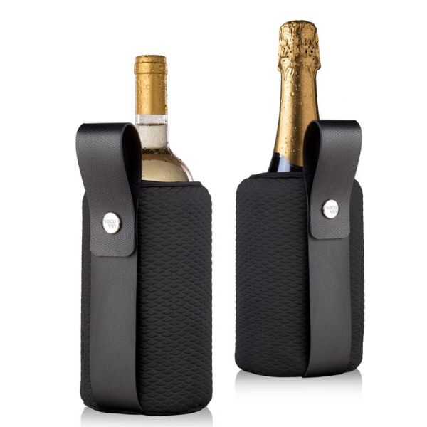 Fleksibel Vacu Vin Artico vinkøler til vin- og champagneflasker, 15 x 21 x 4 cm