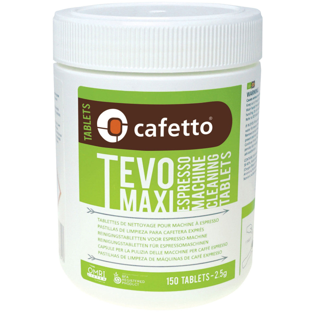 Cafetto TEVO Maxi rensetabletter til rengøring af espressomaskine