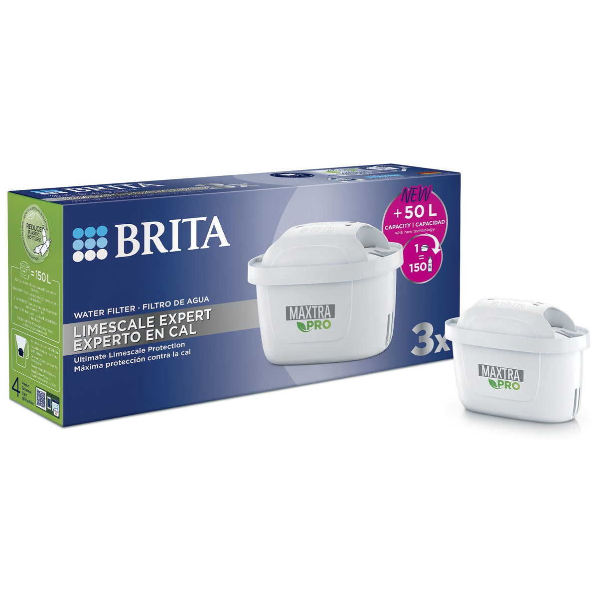 Brita MAXTRA PRO LIMESCALE EXPERT vandfilter i 3-pak