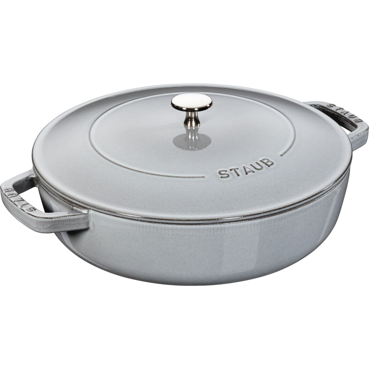 Staub Chistera sautergryde i grå støbejern, diameter 28 cm
