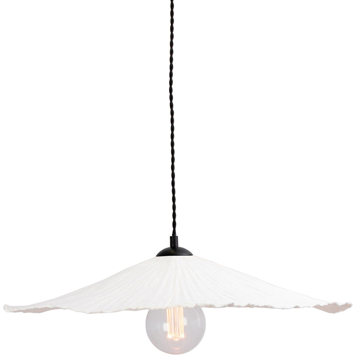 Globen lighting Tropez pendel i natur, håndlavet af genbrugspapir, 60 cm