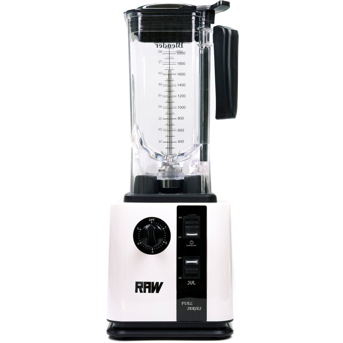 Hvid Raw Blender Fuel 1800 med 2,5 HP til smoothies, suppe og knust is