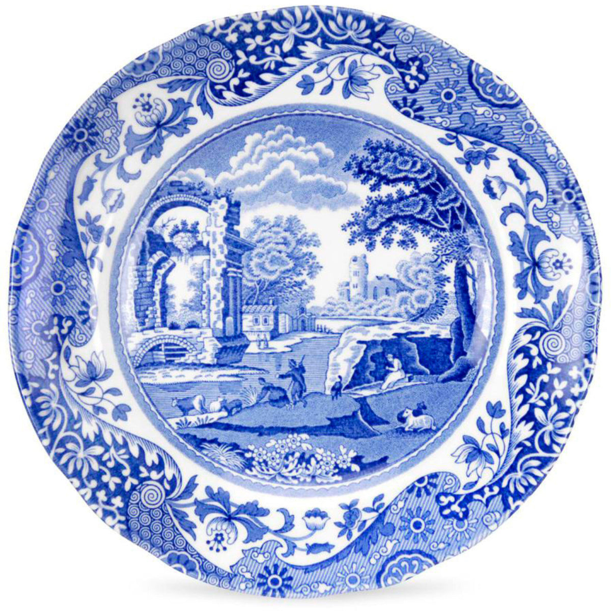 Spode Blue Italian fad i porcelæn med blåt og hvidt Imari Oriental-mønster