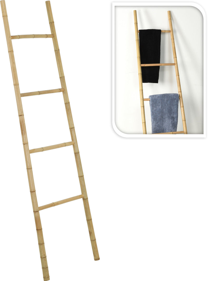 Håndklædeholder, bambus, H160 cm