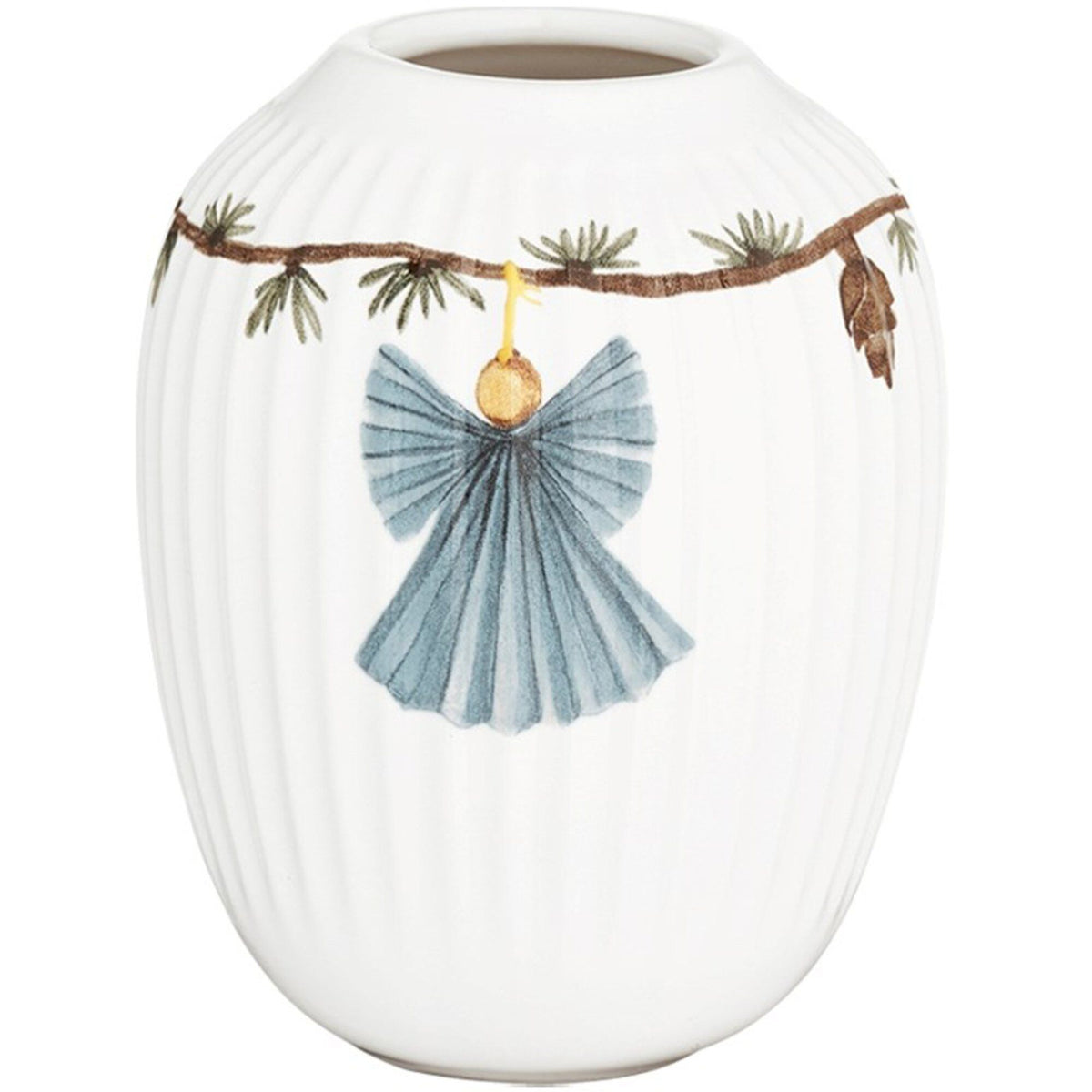 Kähler Hammershøi Christmas vase, 10,5 cm høj, til juledekoration