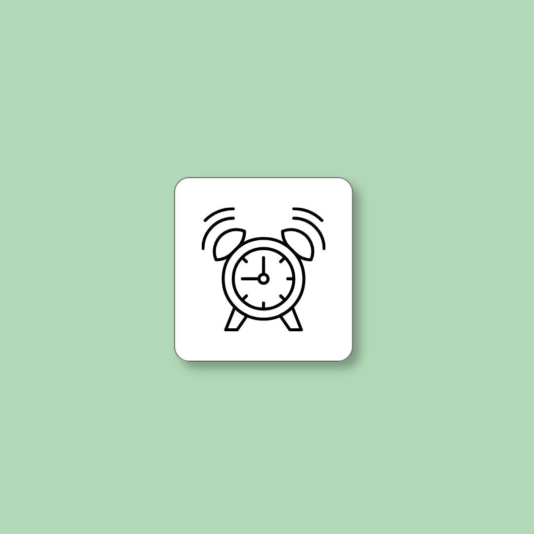 ToDoodle pictogram med motivet Vækkeur til morgenens start
