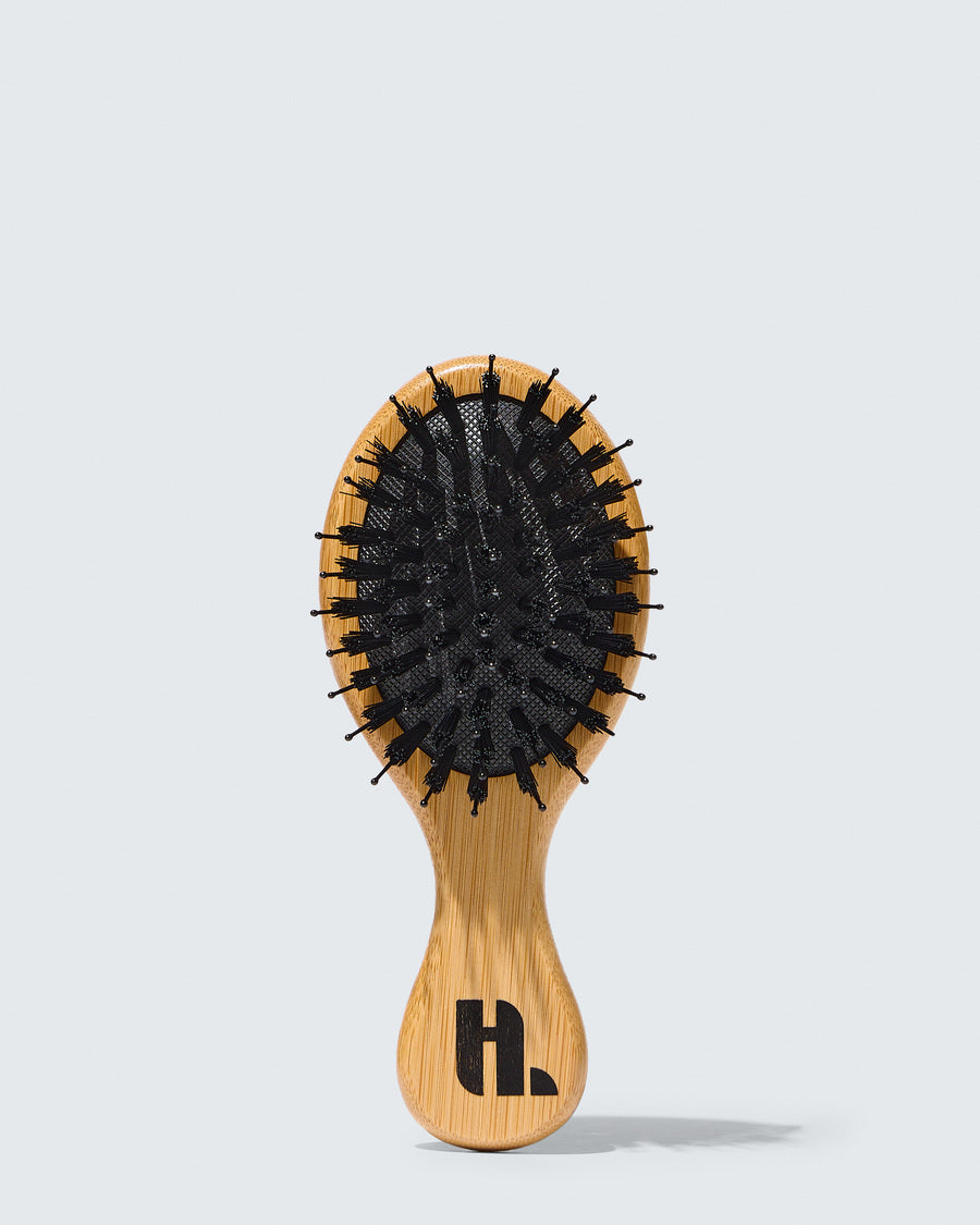 Hairlust Vegan Bristle Brush Small, mini hårbørste i bambus, vegansk