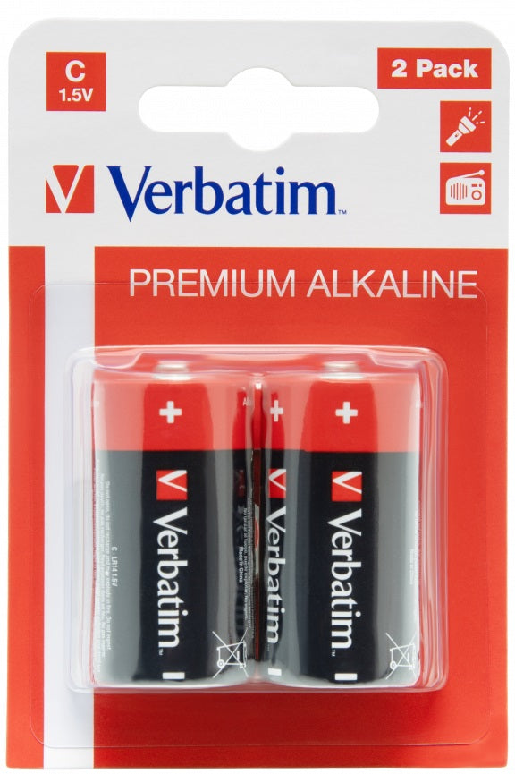 Se Verbatim C Batteri 2 stk. (LR14) ✔ Kæmpe udvalg i Verbatim - Køb online på udsalg og tilbud lige nu ✔ Hurtig levering til lave fragtpriser - Varenummer: MMAction-62908 og 23942499220 på lager - Udsalg på Batterier Op til 63% rabat - Mere end 1.329 populære mærker på udsalg