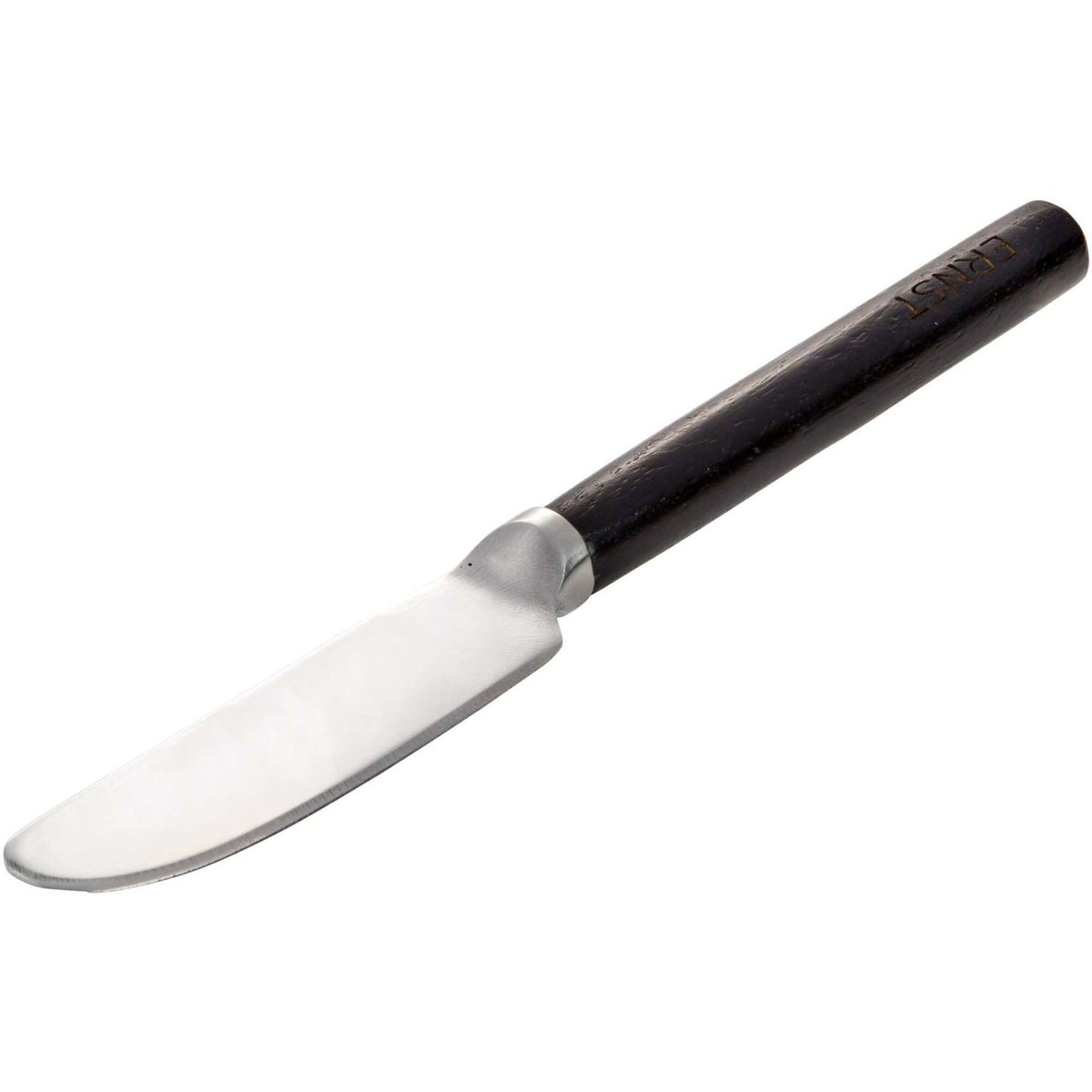Ernst smørkniv med skaft i træ og sort metal