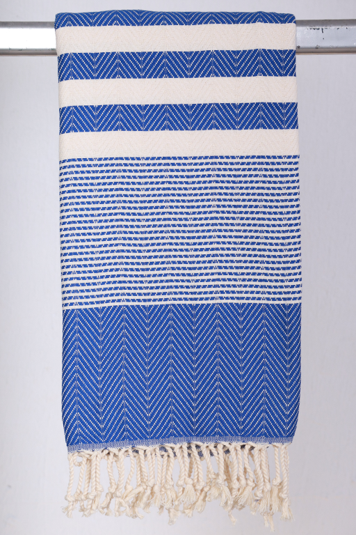 Blåt sengetæppe, Hamam Vinter Joanna, 200 x 220 cm