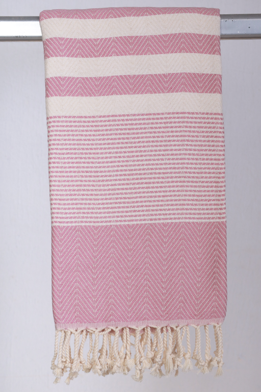 Rosa gæstehåndklæde 50 x 100 cm fra serien Hamam Vinter Joanna