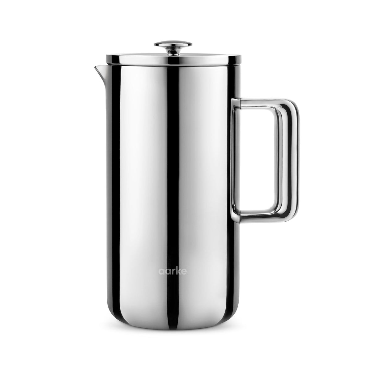Aarke stempelkande Steel i stål, 1 liter, vakuumisoleret