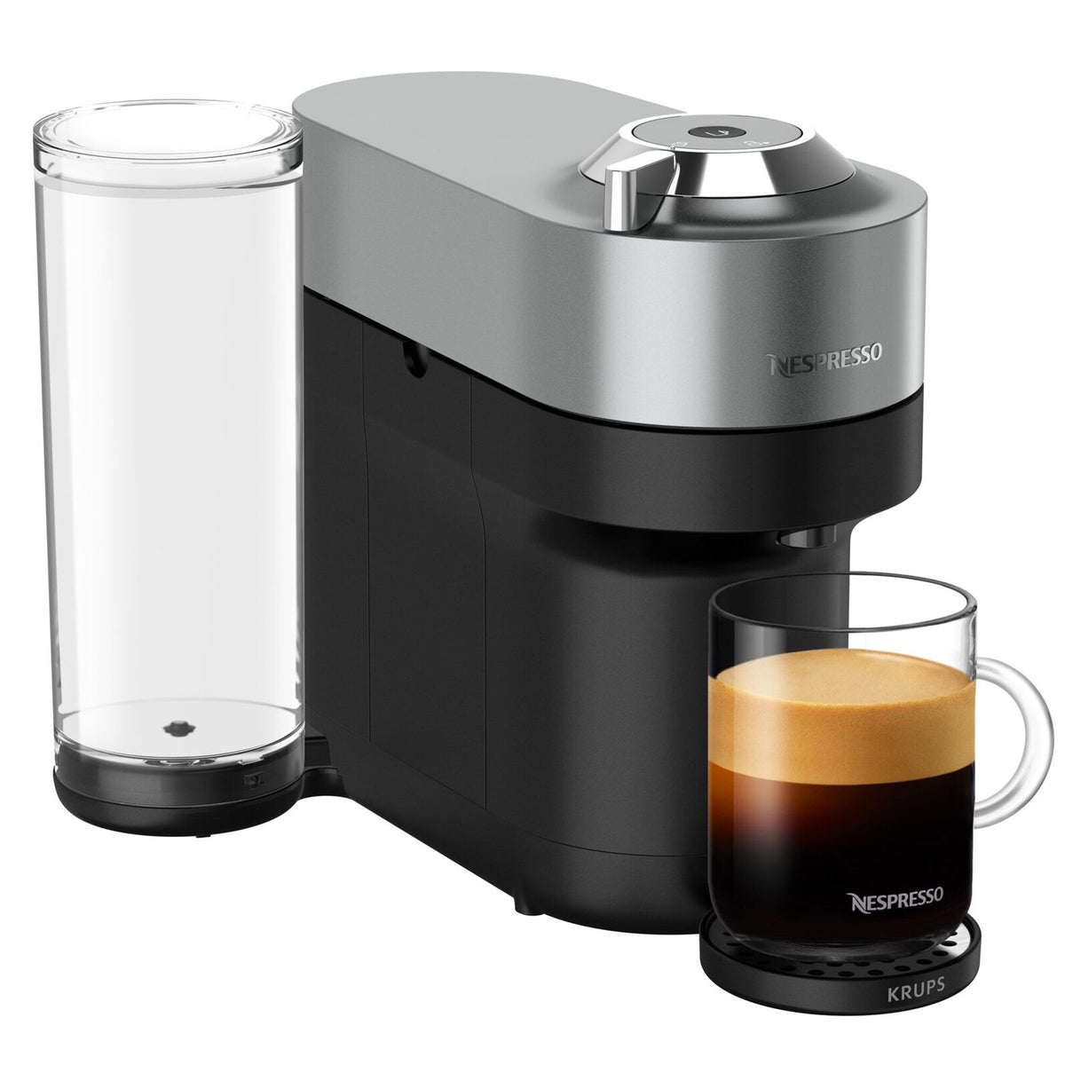 Nespresso by Sage Vertuo Pop+ Deluxe kapselmaskine i metallisk titan