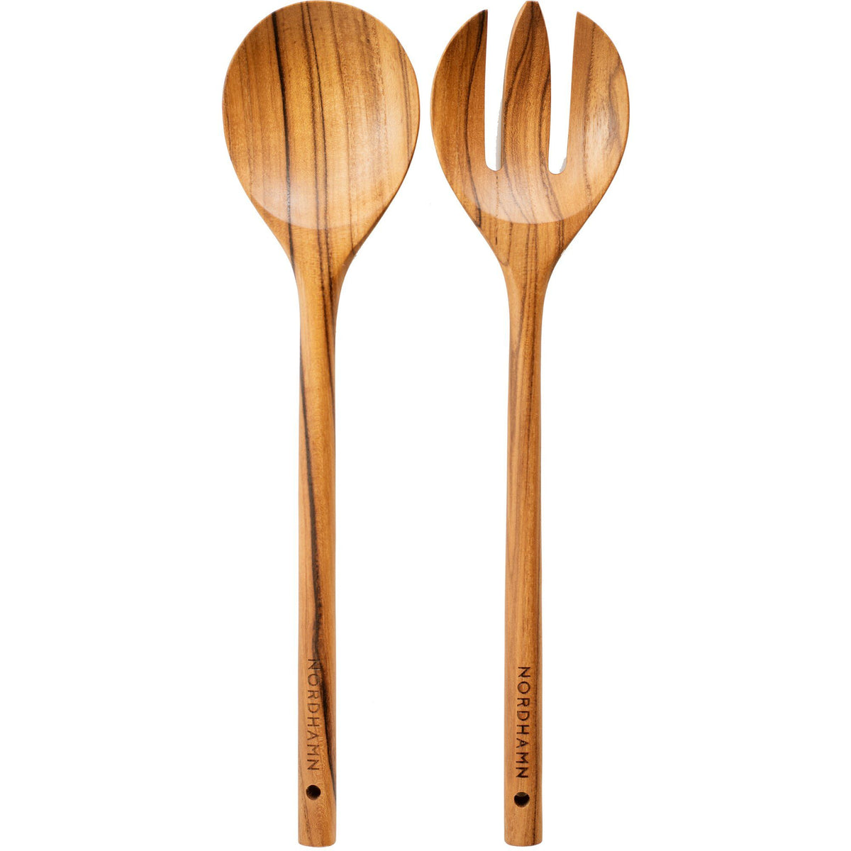 Nordhamn salatbestik i naturolieret teak, 34,8 cm