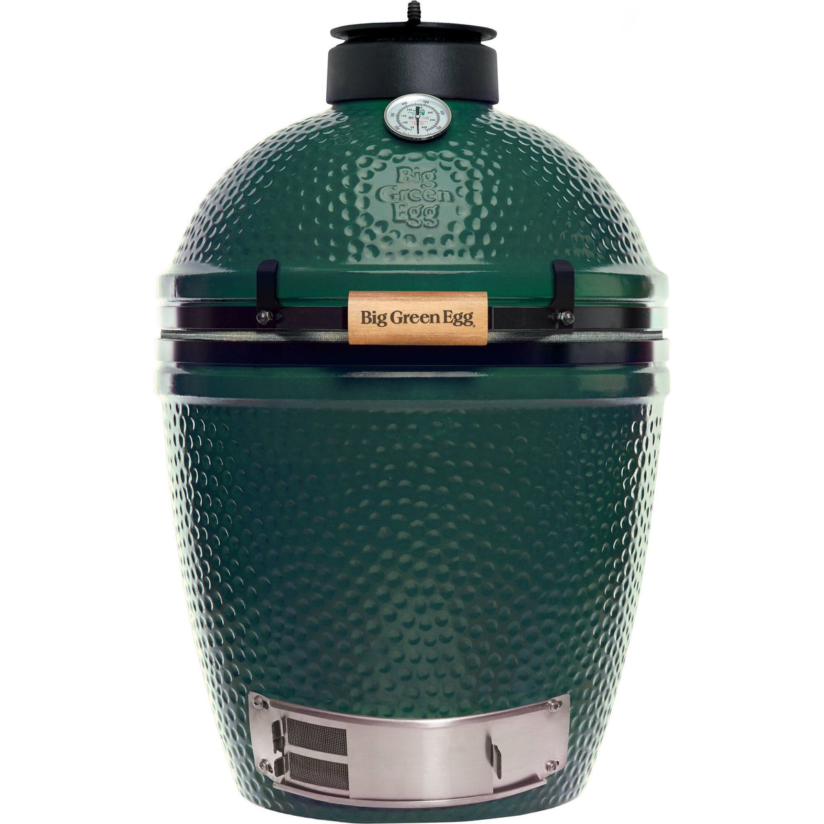 Big Green Egg kulgrill i mørkegrøn farve med karakteristisk æggeform, medium