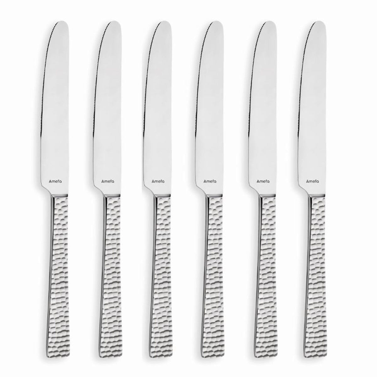Amefa Felicity smørknive i rustfrit stål med hamret finish