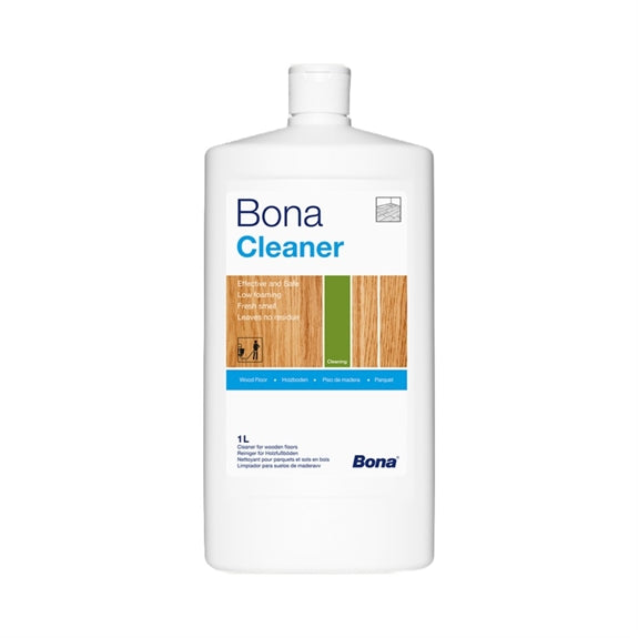 Flaske med Bona Cleaner, 1 liter koncentreret vaskemiddel til lakerede trægulve