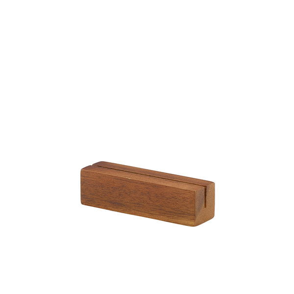 Se Acacia Wood Sign Holder 9 x 3 x 3 Cm ✔ Kæmpe udvalg i Genware - Køb online på udsalg og tilbud lige nu ✔ Billig fragt og hurtig levering - Varenummer: Barlife-1553183 og 5020403101451 på lager - Udsalg på Køkken - Borddækning Store besparelser – op til 67% - Spar stort på mere end 2.739 mærker