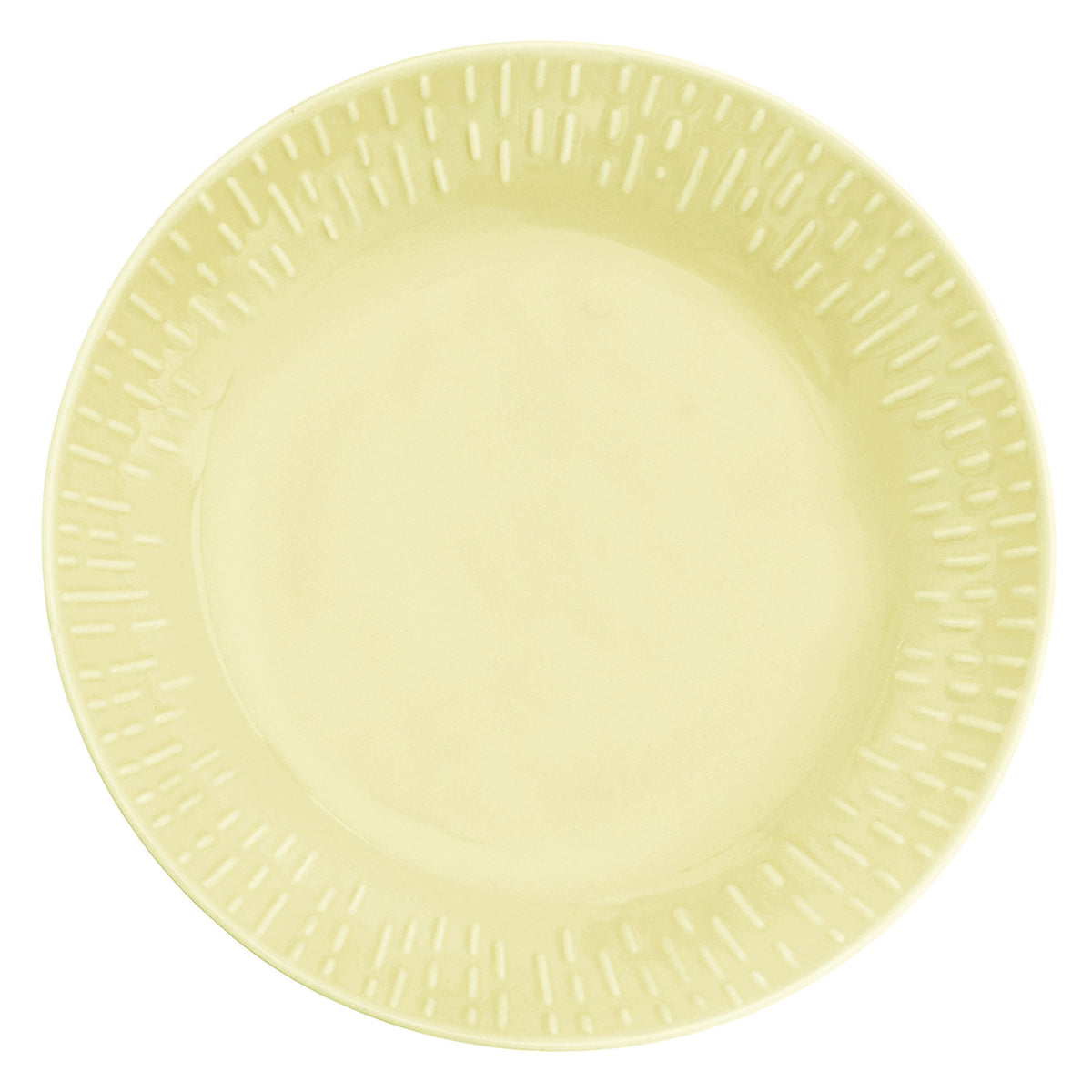 Aida Confetti pastatallerken på 23 cm i den lysegule farve lemon
