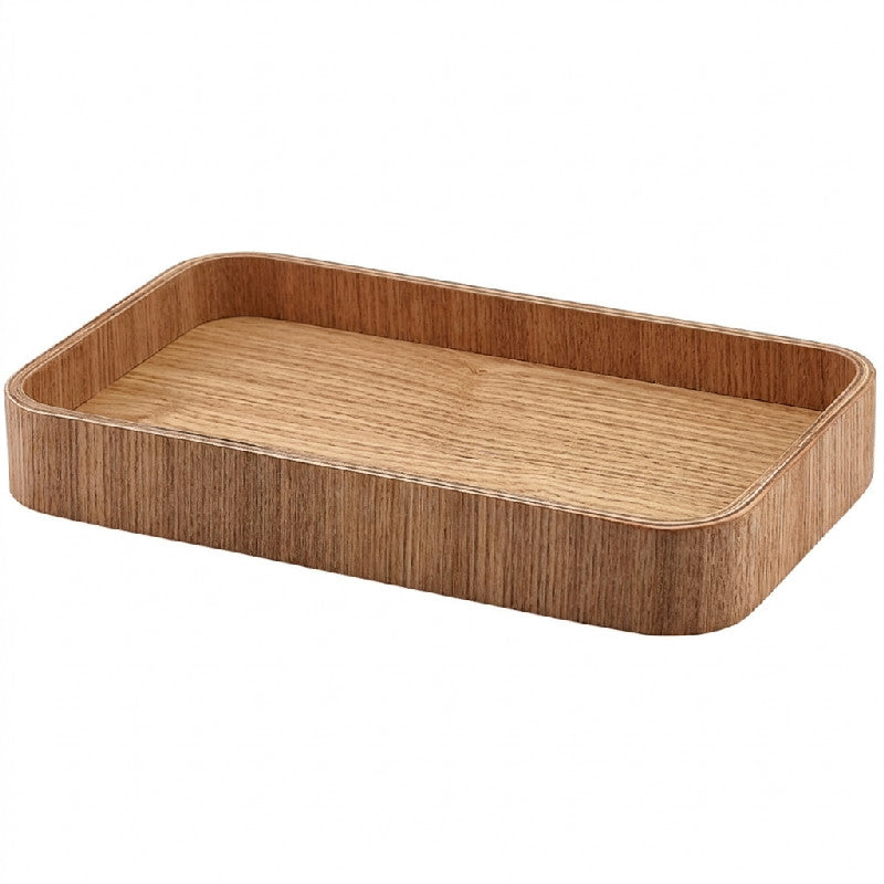 Lys serveringsbakke i askefinér fra Genware i nordisk design