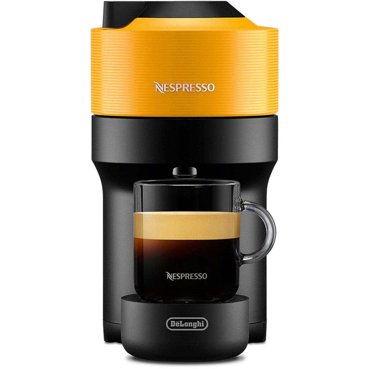 Nespresso Vertuo POP kapselmaskine i farven mango yellow