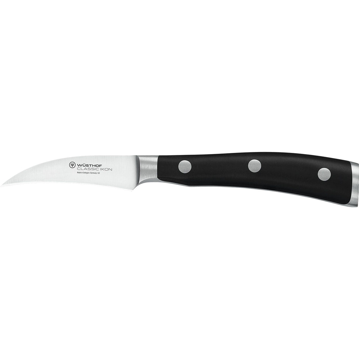 Sort Wüsthof Classic Ikon urtekniv med 7 cm klinge