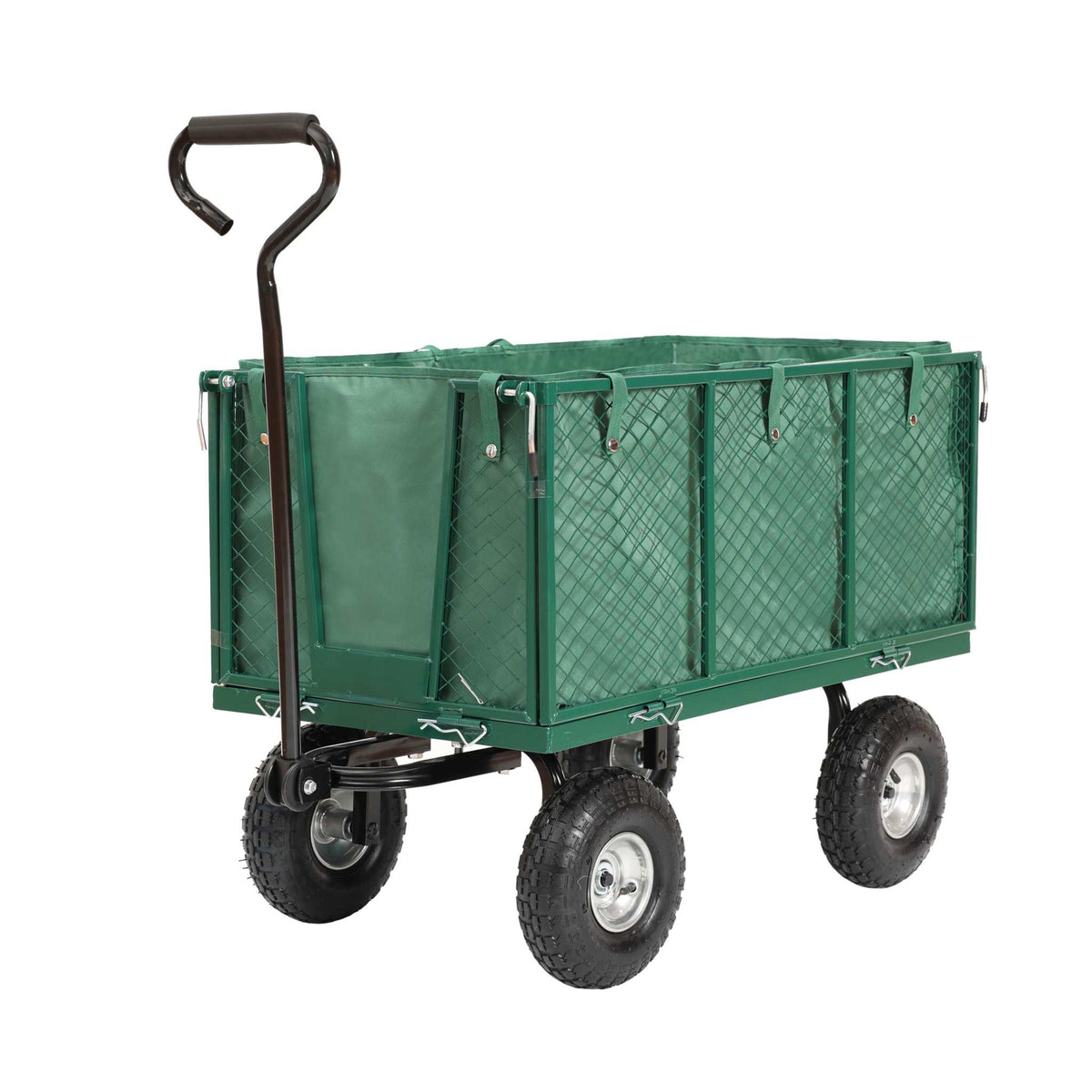 Outdoor Essentials XL trækvogn med gitter og aftagelig presenning