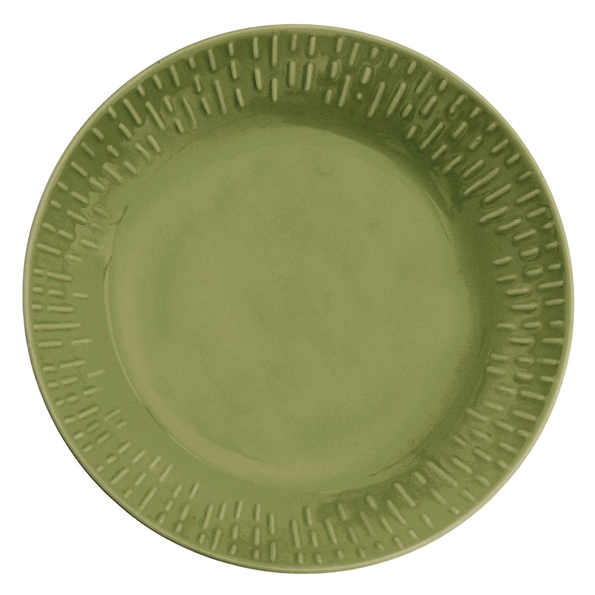 Aida Confetti pastatallerken i farven olive, 23 cm