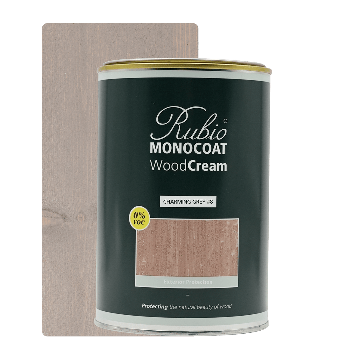 Rubio Monocoat WoodCream Charming Grey #8 voksbaseret creme i 1 L