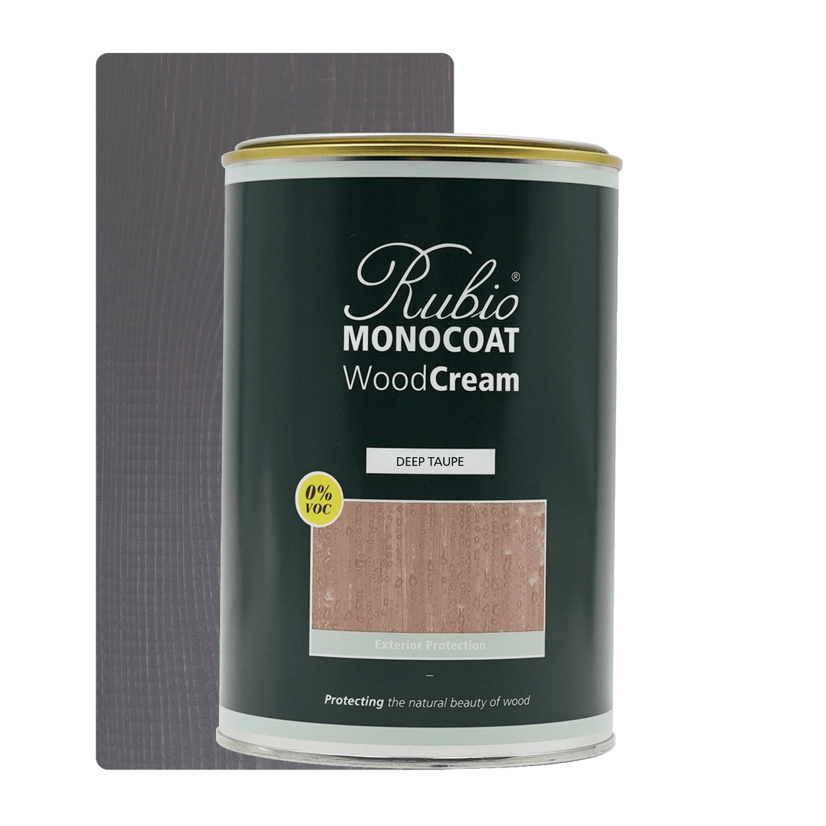 Rubio Monocoat WoodCream i farven Deep Taupe, 1 L, voksbaseret creme til træ
