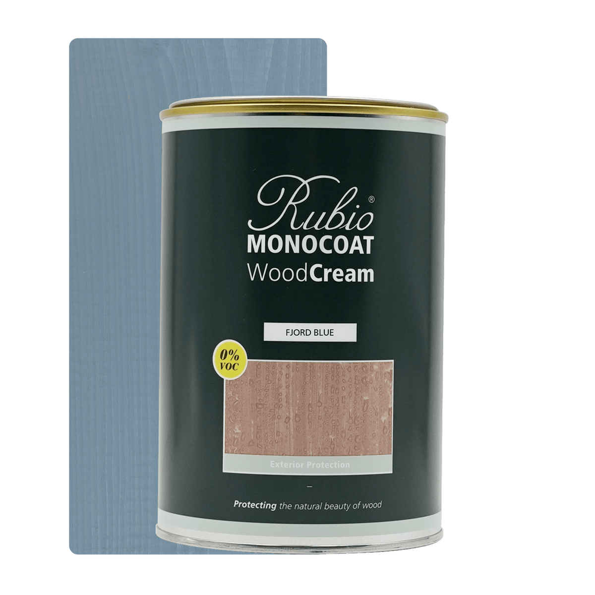 Rubio Monocoat WoodCream voksbaseret creme i farven Fjord Blue, 1 L