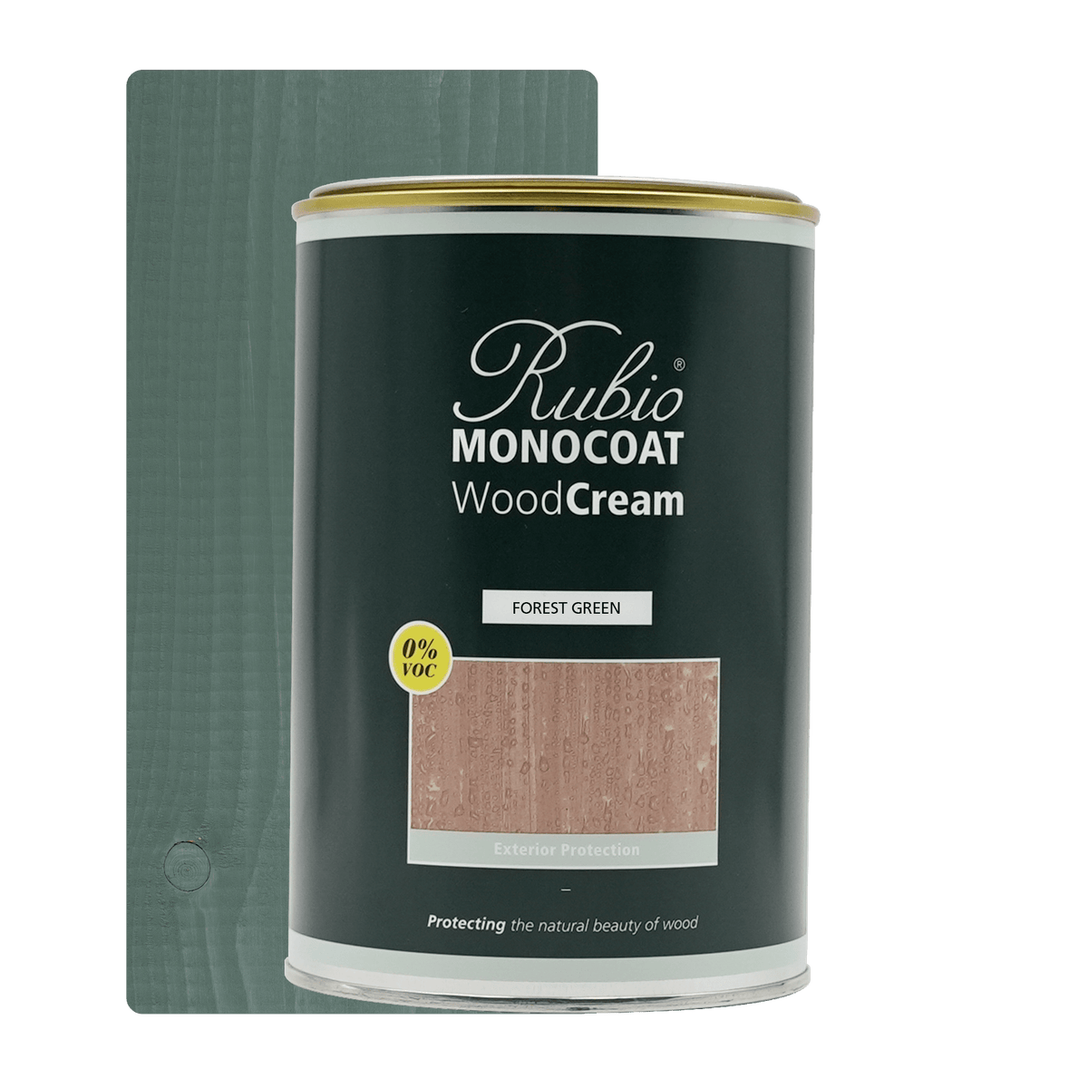 Rubio Monocoat WoodCream voksbaseret creme i farven Forest Green, 1 L