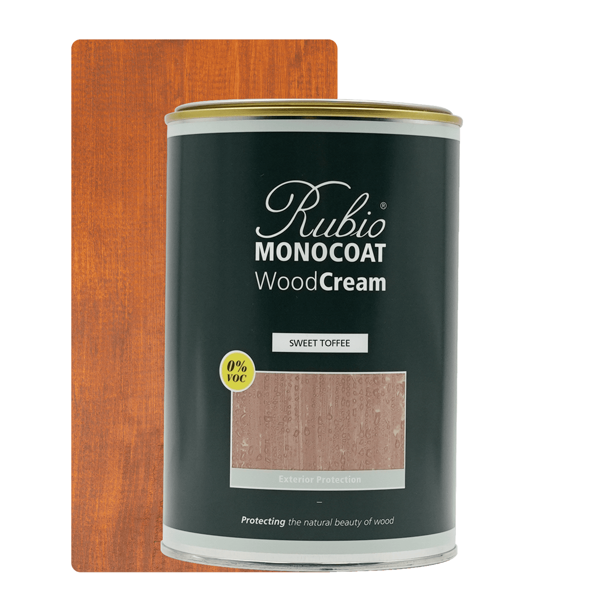 Rubio Monocoat WoodCream i farven Sweet Toffee, 1 L, voksbaseret creme til træ