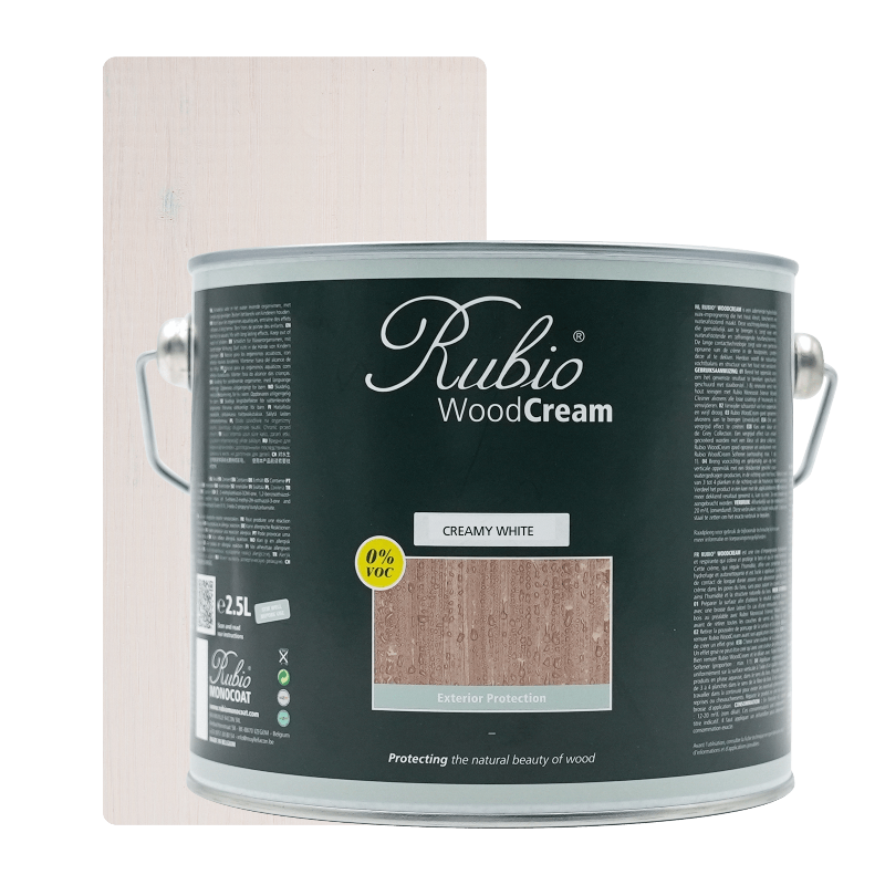 Rubio Monocoat WoodCream Creamy White voksbaseret creme, 2,5 liter