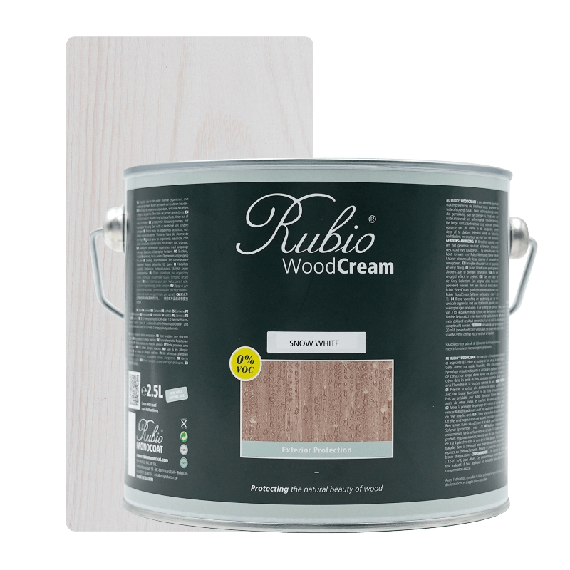 Rubio Monocoat WoodCream Snow White voksbaseret creme, 2,5 liter