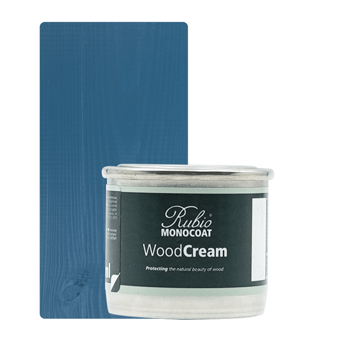 Rubio Monocoat WoodCream voksbaseret creme i farven Aurora Blue, 30 ml