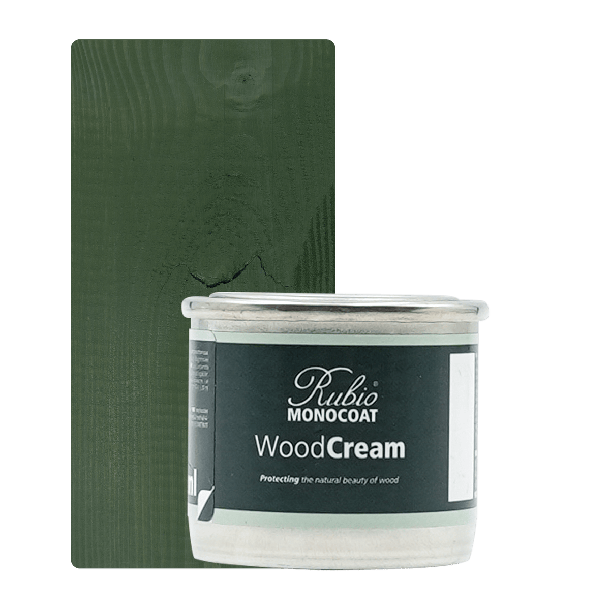 Rubio Monocoat WoodCream voksbaseret creme i farven Country Green, 30 ml