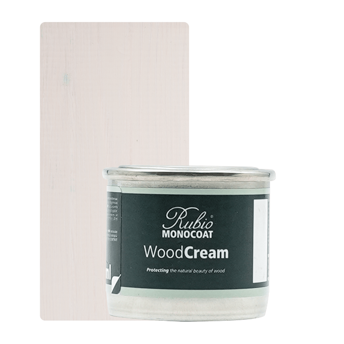 Rubio Monocoat WoodCream voksbaseret creme i farven Creamy White, 30 ml