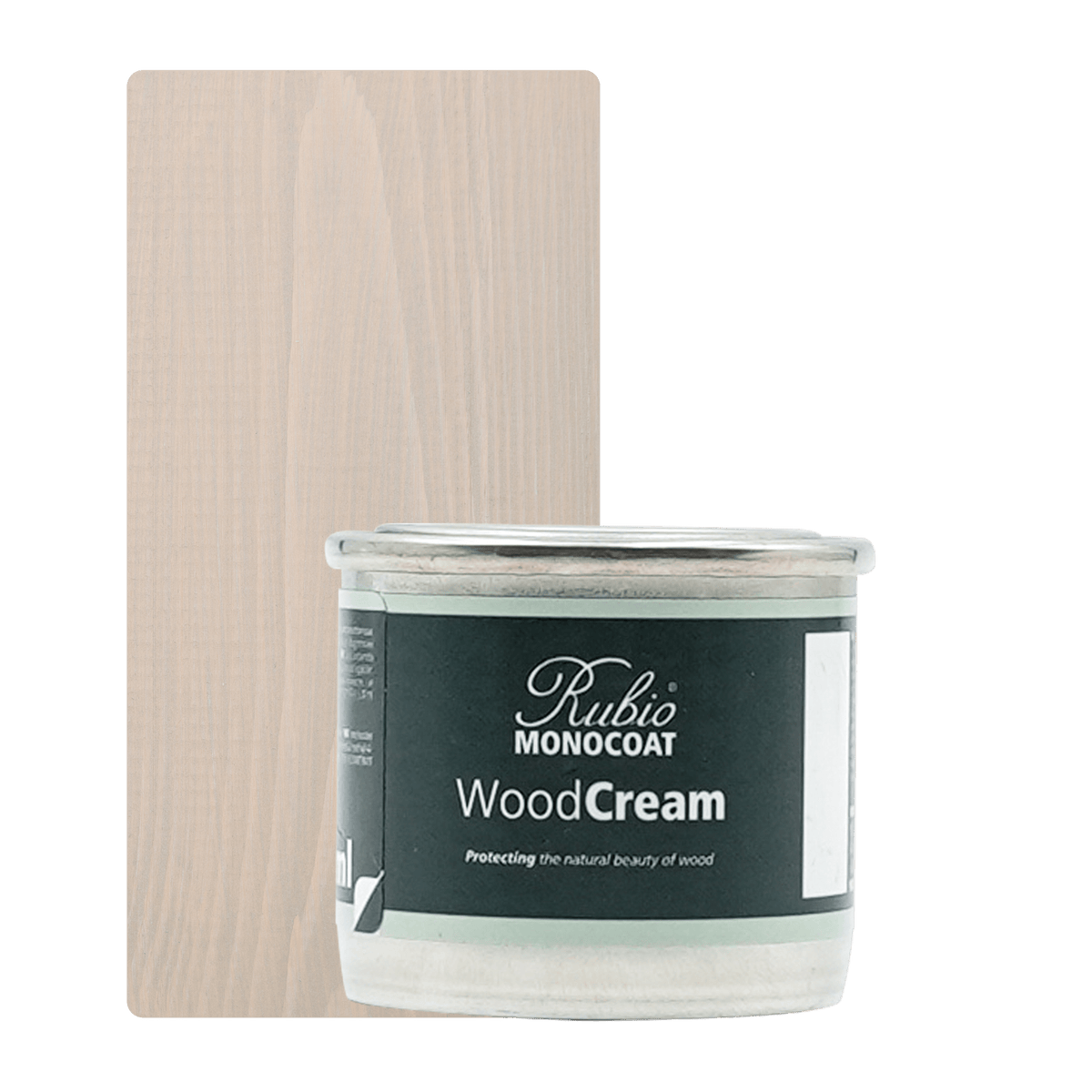 Rubio Monocoat WoodCream voksbaseret creme i farven Dirty Grey, 30 ml
