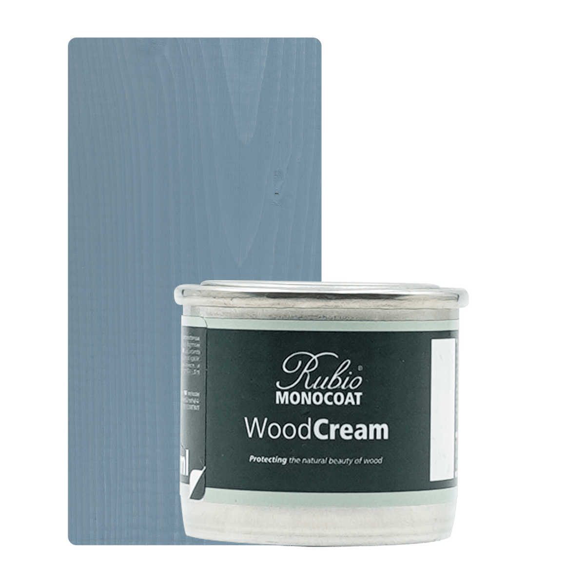Rubio Monocoat WoodCream voksbaseret creme i farven Fjord Blue, 30 ml