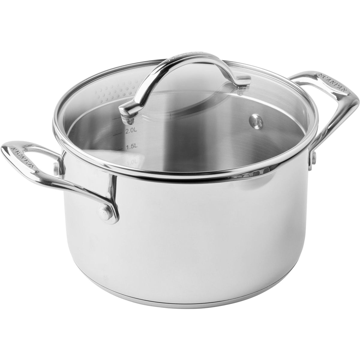 Scanpan STS gryde med låg i 18/10 rustfrit stål, 20 cm og 3,4 liter