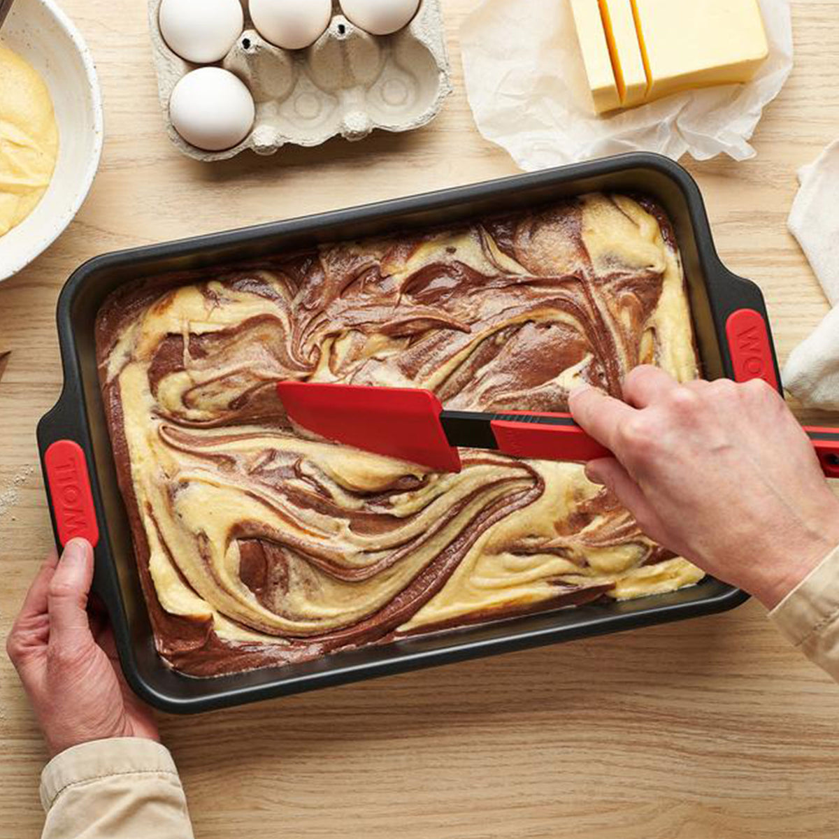 Woll Bake It langpande på 33 x 23 cm med plads til 3,7 liter