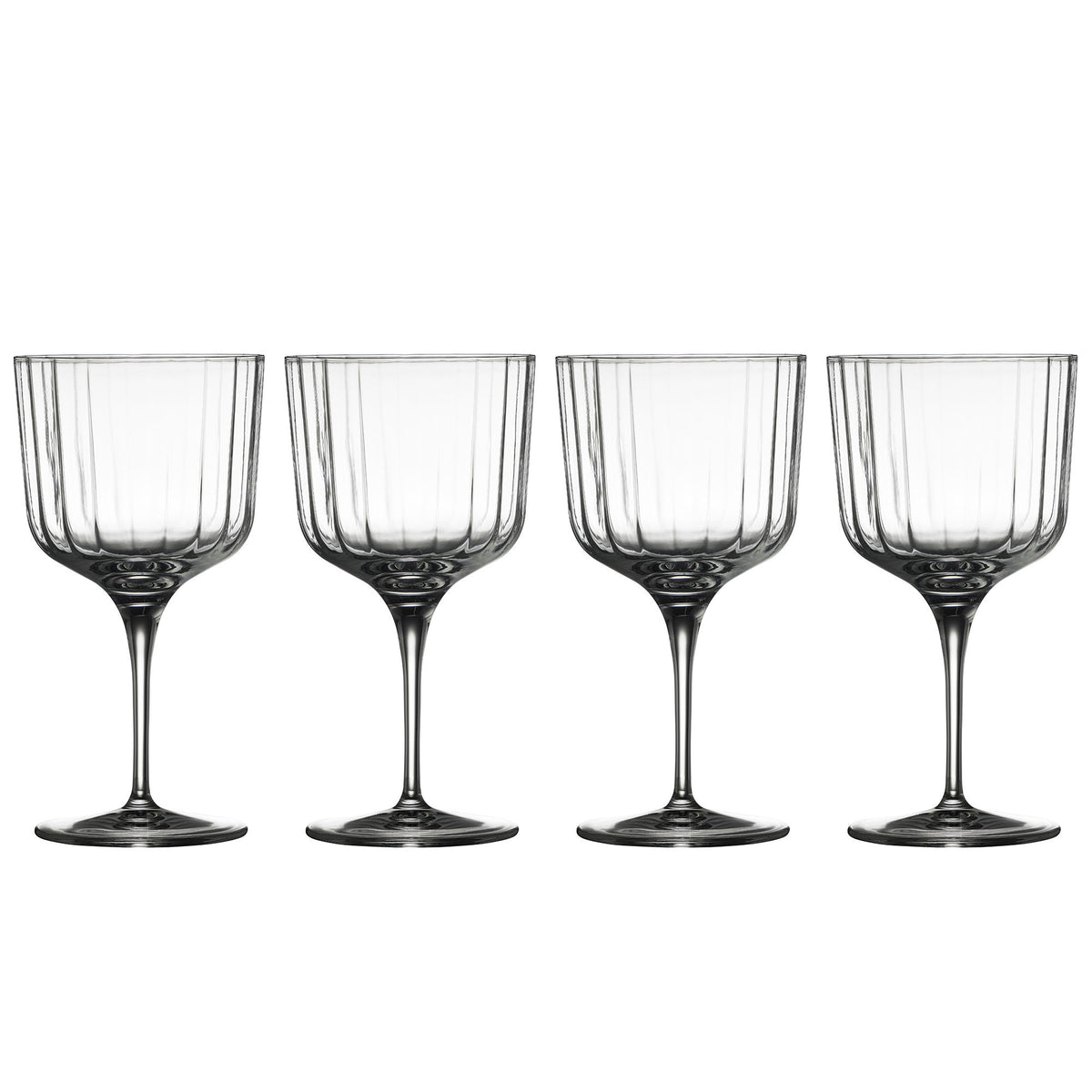 Fire facetslebne Luigi Bormioli Bach glas til Gin & Tonic